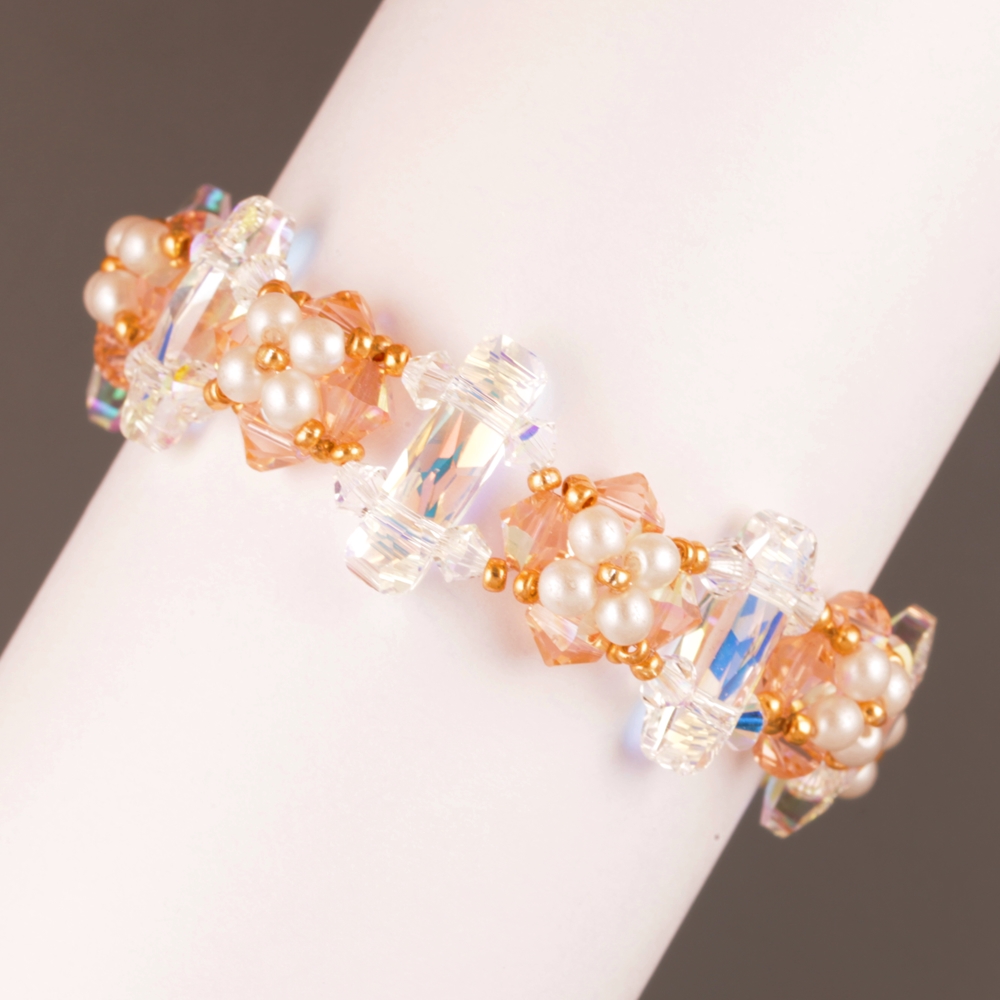 BEADING TUTORIAL BRACELET SWAROVSKI ELEMENTS